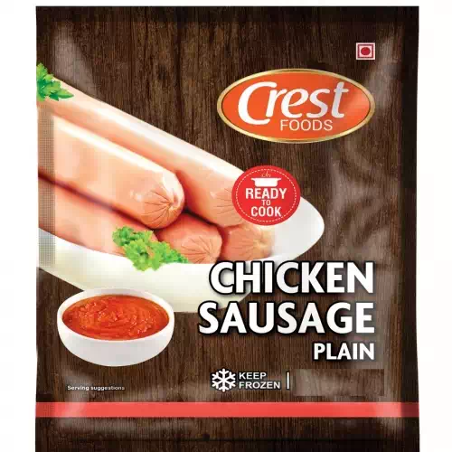 CREST FOODS CHICKEN SAUSAGE 500G 500 gm