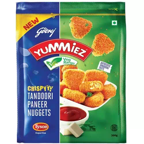 YUMMIEZ CRISPY TANDOORI PANNER NUGGETS 300G 300 gm