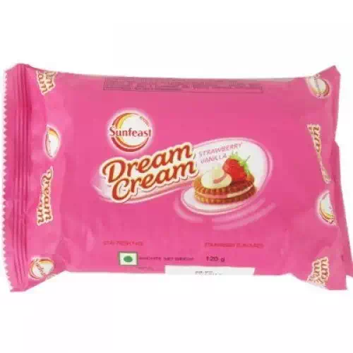 SUNFEAST DREAM CREAM STRAWBERRY - VANILLA 120gm