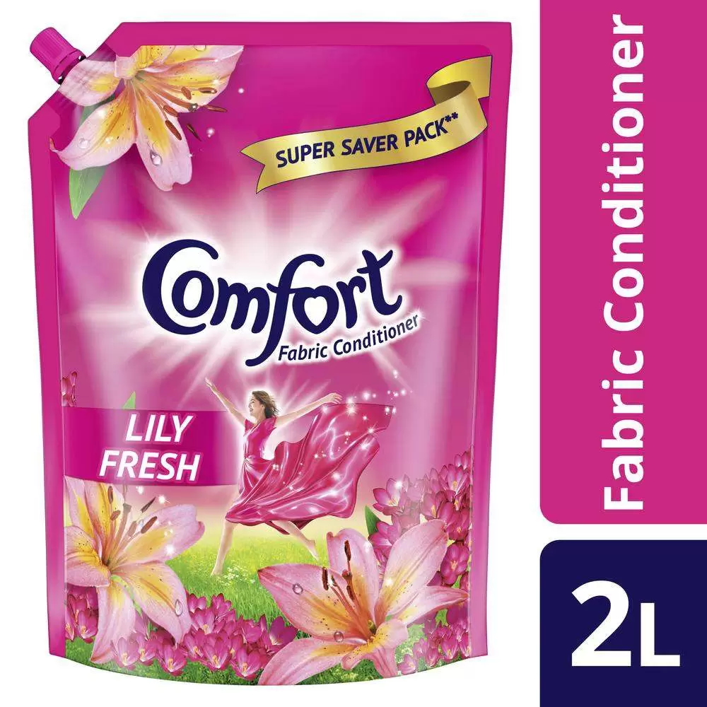 COMFORT FABRIC CONDITIONER PINK LILY FRESH 2 l