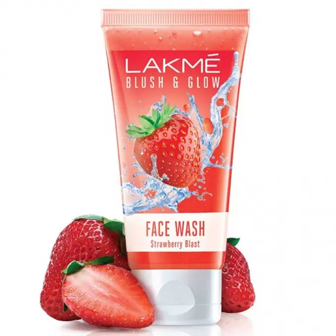 LAKME BLUSH & GLOW STRAWBERRY FACE WASH 50GM  50 gm