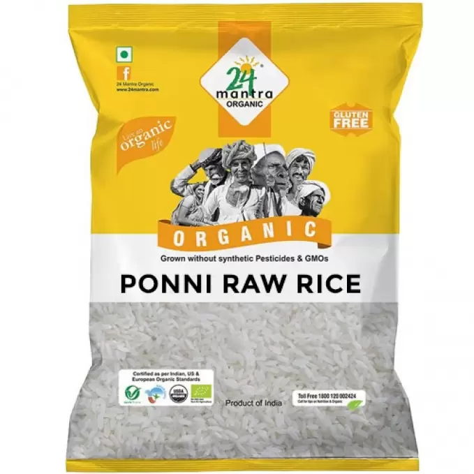 24 MANTRA ORGANIC PONNI RAW RICE 1KG 1 kg