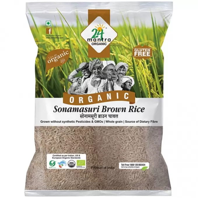 24 MANTRA ORGANIC SONAMASURI BROWN RICE 1KG 1 kg