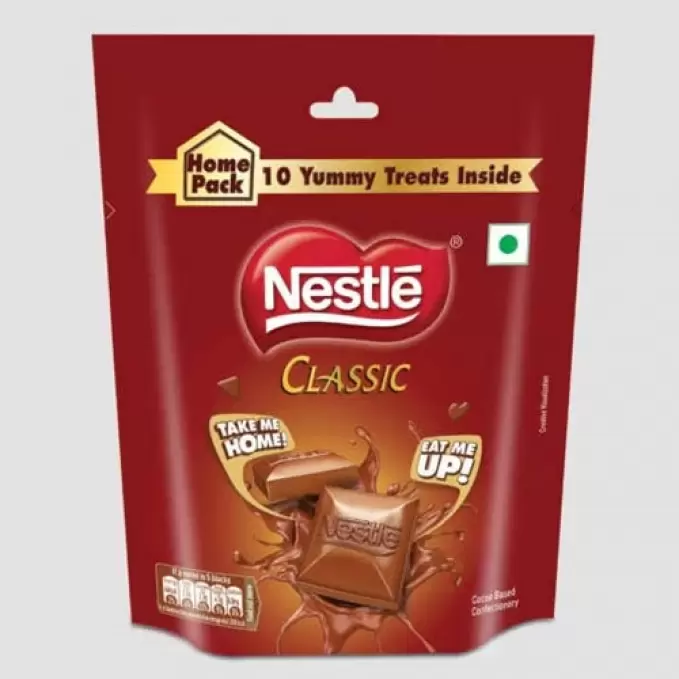 NESTLE CLASSIC CHOCOLATE POUCH 180 gm