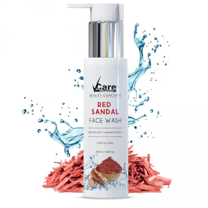 VCARE RED SANDAL FACE WASH 100ml 100 ml