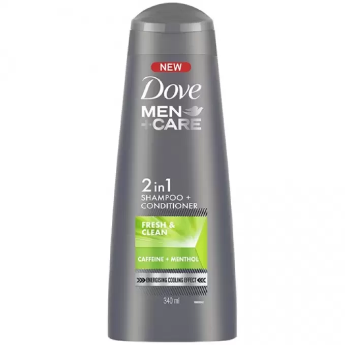 DOVE MENCARE FRESH&CLEAN 2IN1 SHAMPOO+CONDITIONER 340ml 340 ml