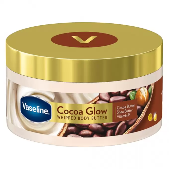 VASELINE COCOA GLOW WHIPPED BODY BUTTER  180 gm