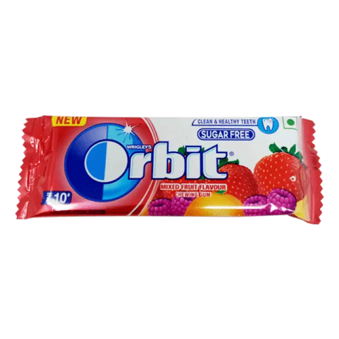 ORBIT MIXED FRUIT FLAVOUR 6.6 G 6.6 gm