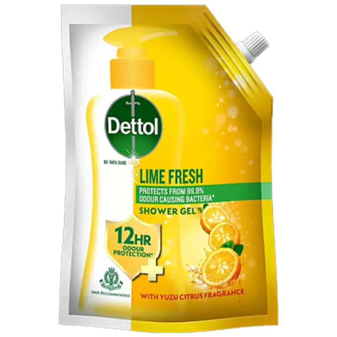 DETTOL LIME FRESH SHOWER GEL  POUCH 450 ml