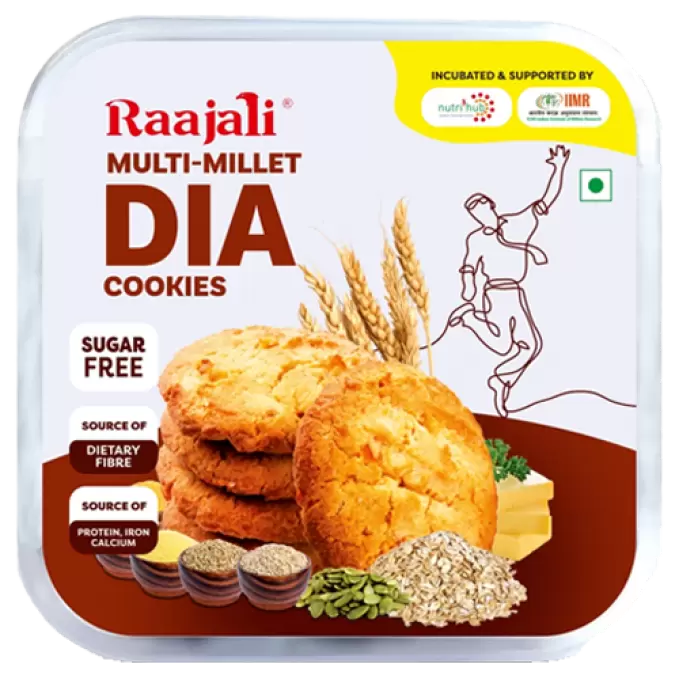 RAAJALI MULTI MILLET DIA COOKIES 120g 120 gm