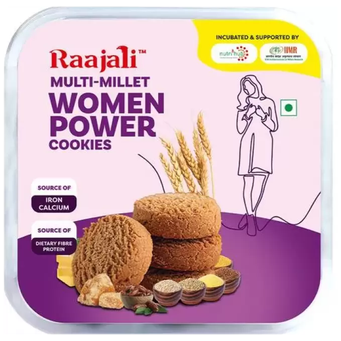 RAAJALI MULTI MILLET WOMEN POWER COOKIES 120GM 120 gm