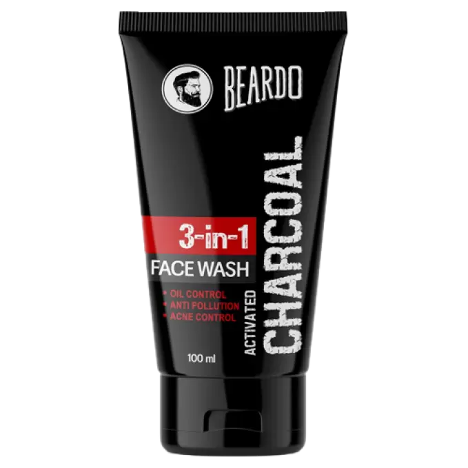 BEARDO CHARCOAL 3IN1 FACE WASH 100ML 100 ml