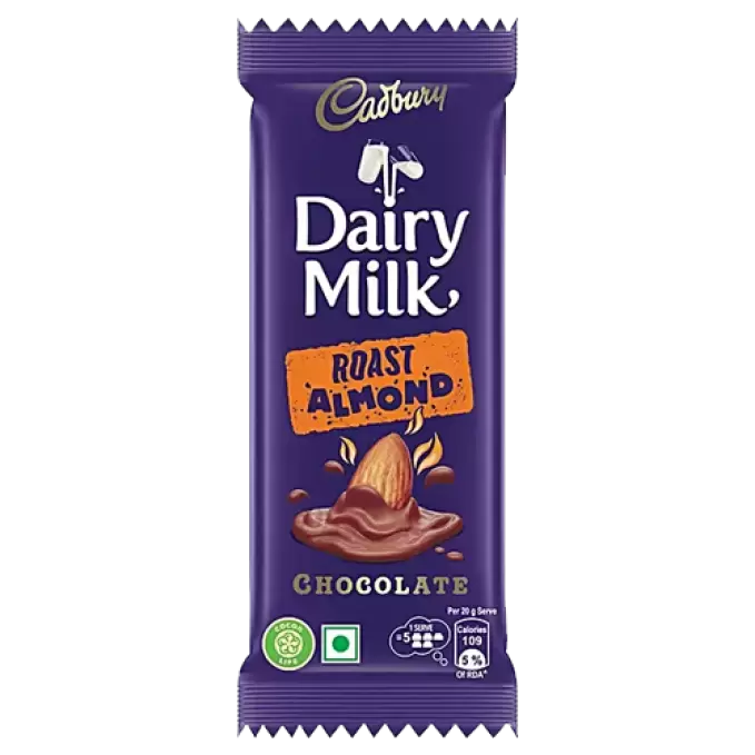 CADBURY DAIRY MILK ROAST ALMOND 80GM 80 gm