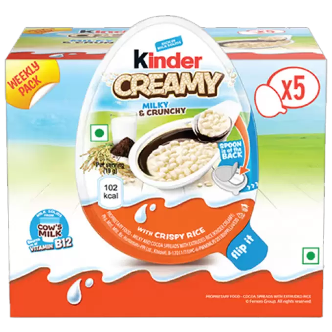 KINDER CREAMY CRISPY RICE  95 gm