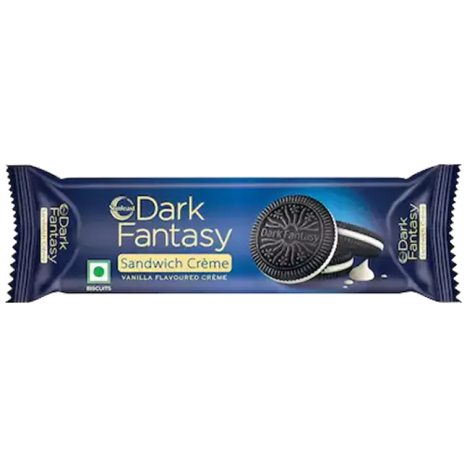 SUNFEAST DARK FANTASY SANDWICH CREME VANILLA  83 gm