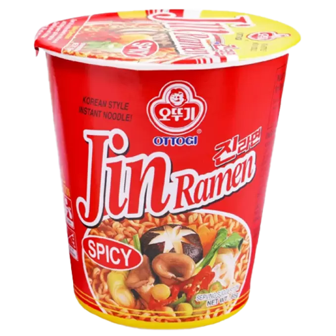 OTTOGI JIN RAMEN SPICY NOODLES  65 gm