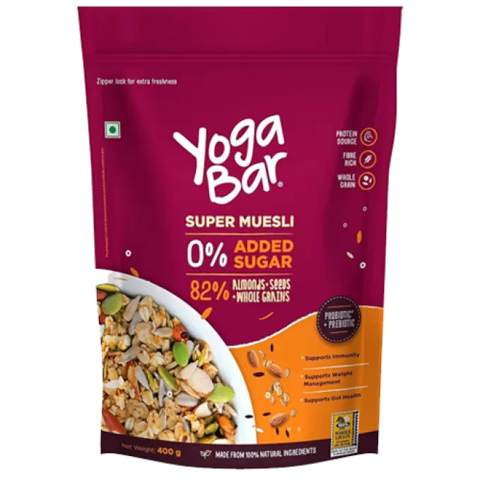 YOGA BAR MUESLI ZERO ADD SUGAR 400G 400 gm