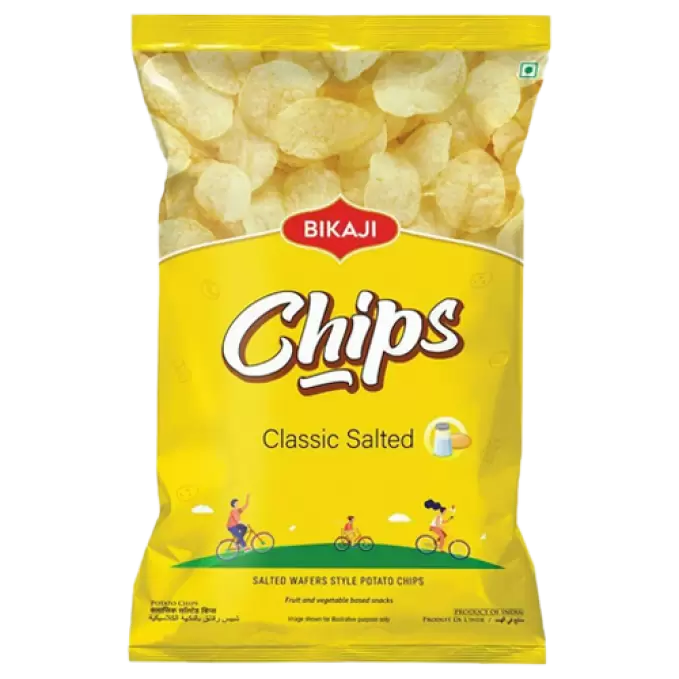 BIKAJI CLASSIC SALTED CHIPS 90GM 90 gm