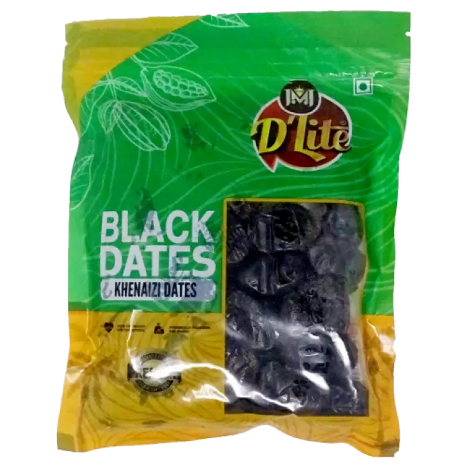 DLITE BLACK DATES KHENAIZI 500g 500 gm