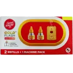 Good Knight Gold Flash 2*45ml Refills+1machine Pack