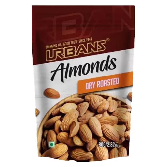 URBANS ALMONDS DRY ROASTED 80g 80 gm