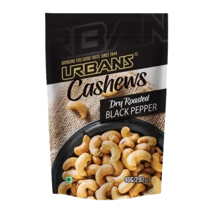 URBANS CASHEWS BLACK PEPPER 80g 80 gm