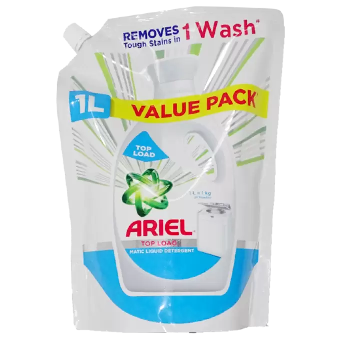 ARIEL MATIC LIQUID TOP LOAD 1LTR  POUCH 1 l