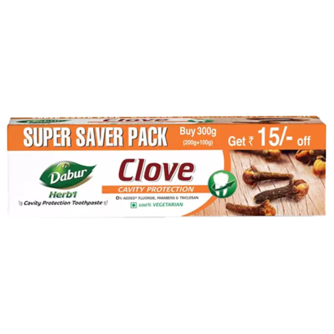 DABUR CLOVE CAVITY PROTECTION TOOTH PASTE CLOVE CAVITY PROTECTION TOOTH PASTE 300GM 300 gm