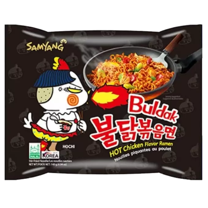 SAMYANG HOT CHICKEN FLAVOR NOODLES 140GM 140 gm