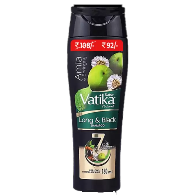 VATIKA LONG&BLACK SHAMPOO 180ML 180 ml