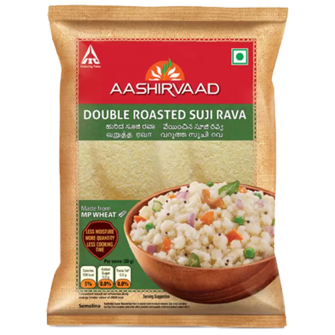 AASHIRVAAD DOUBLE ROASTED SUJI RAVA 1KG 1 kg