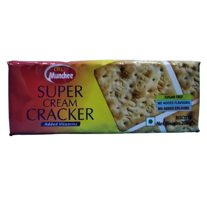 CBL MUNCHEE SUPER CREAM CRACKER BISCUITS  200 gm