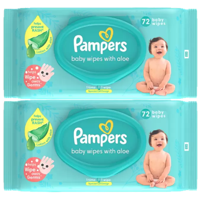 PAMPERS BABY WIPES 72N B1G1 72 Nos