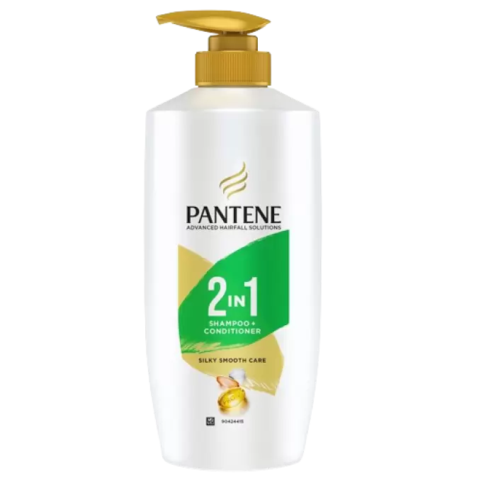 PANTENE 2IN1 SIKLY SMOOTH CARE SHAMPOO+CONDITIONER 650ml 650 ml