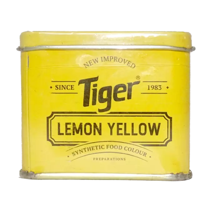 TIGER LEMON YELLOW COLOUR 100g TIN 100 gm