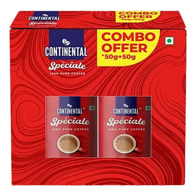 CONTINENTAL SPECIALE PURE COFFEE 50g+50g JAR 100 gm