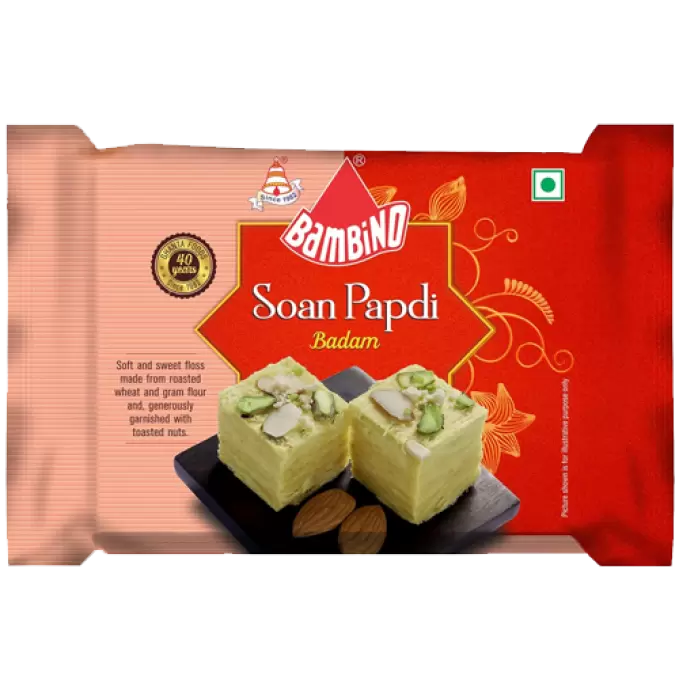 BAMBINO BADAM SOAN PAPDI 400g 400 gm