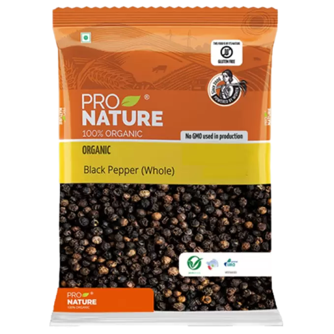 PRO NATURE ORGANIC BLACK PEPPER 100 gm