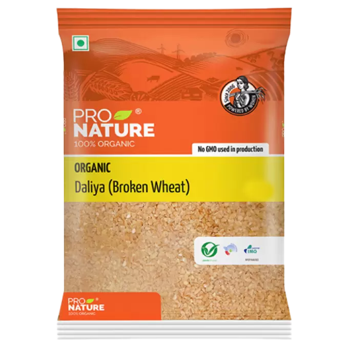 PRO NATURE ORGANIC BROKEN WHEAT  500 gm