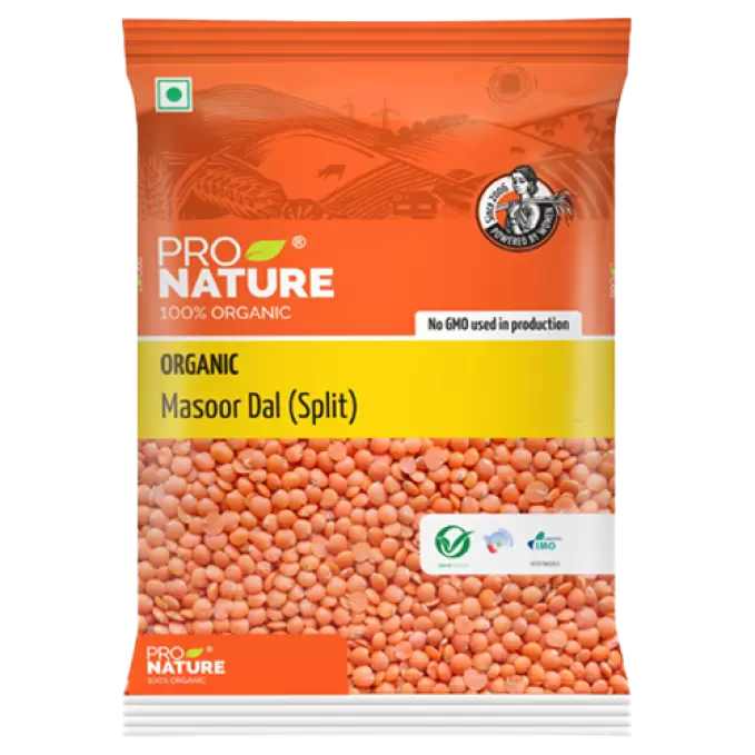 PRO NATURE ORGANIC MASOOR DAL 500 gm