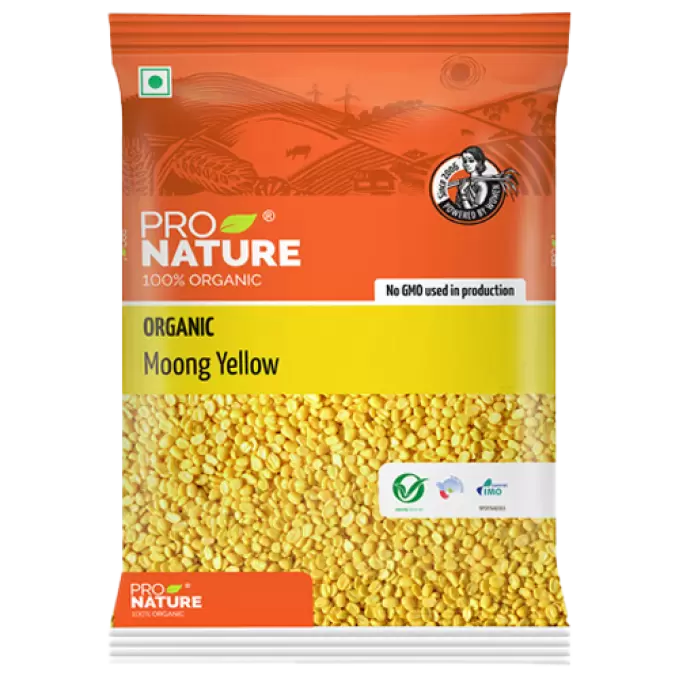 PRO NATURE ORGANIC MOONG YELLOW  500 gm