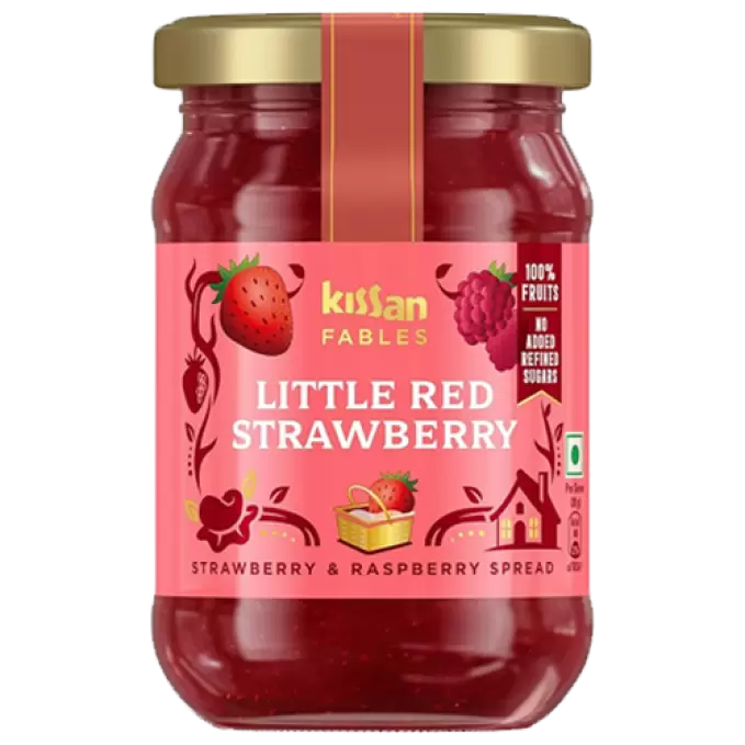 KISSAN STRAWBERRY&RASPBERRY SPREAD 340 gm