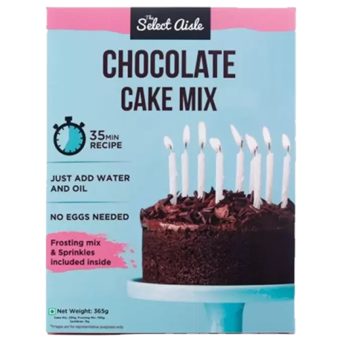 SELECT AISLE CHOCOLATE CAKE MIX  365 gm