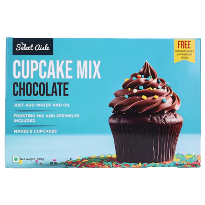 SELECT AISLE CUPCAKE MIX CHOCOLATE 190 gm