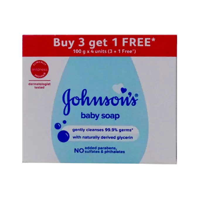 JOHNSONS BABY SOAP 3*100g 100 gm