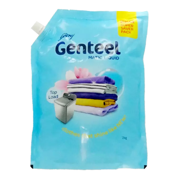 GENTEEL MATIC LIQUID TOP LOAD REFILL 2LTR POUCH 2 l