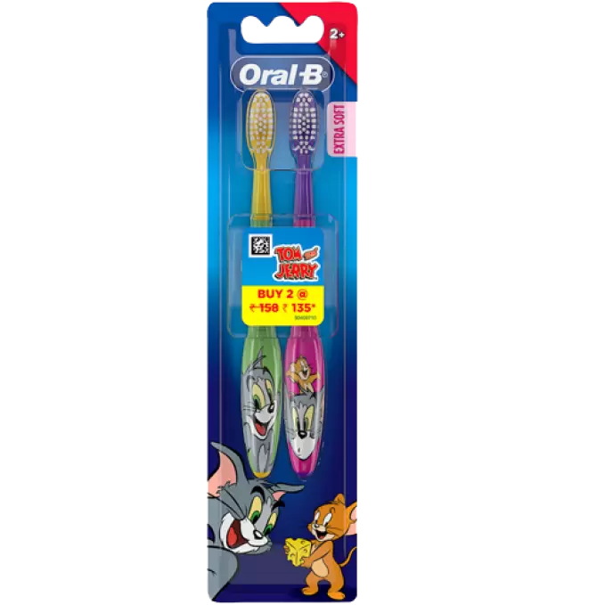 ORAL-B EXTRA SOFT TOOTH BRUSH 2YEARS 2 Nos