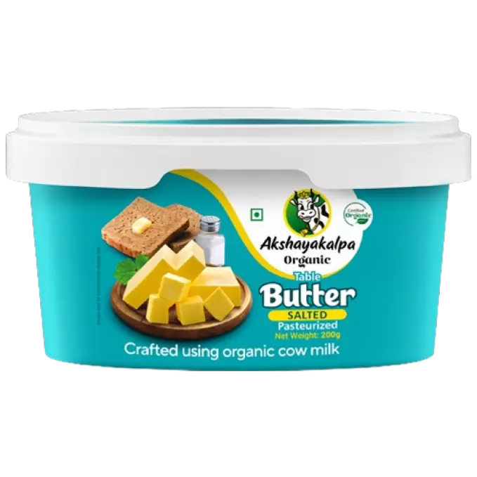 AKSHAYAKALPA ORGANIC BUTTER SALTED 200g 200 gm