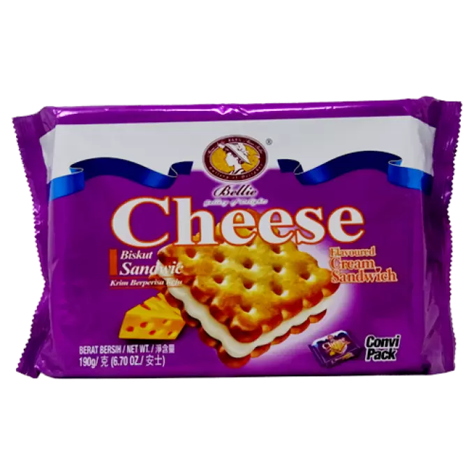 BELLIE CHEESE CREAM SANDWICH BISCUITS  190 gm