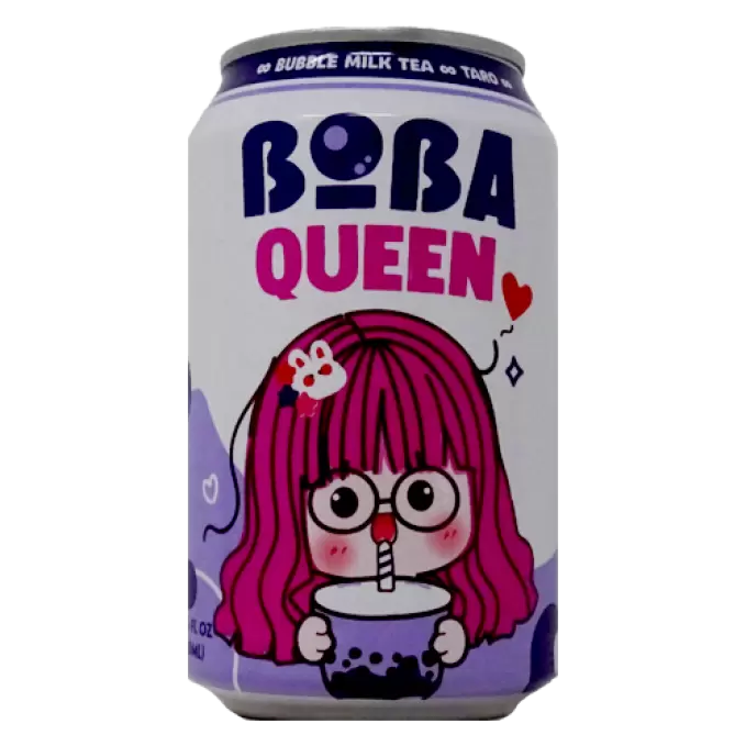 BOBA QUEEN BUBBLE MILK TEA TARO 330 ml